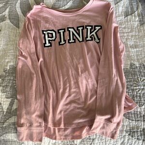 Pink women’s long sleeve thin size L